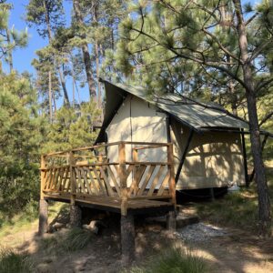 La safari tent en loboglamp. Ideal para parejas.